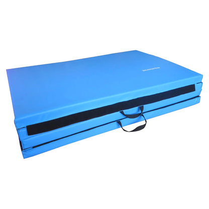 10Ft X 4Ft X 2In 4-Panel All-Purpose Folding Gymnastics Mat, Blue