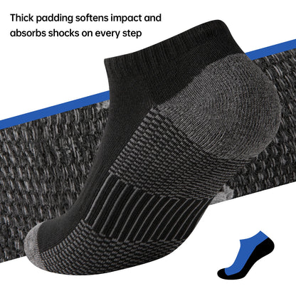 Mens 10 Pairs Athletic Ankle Socks Men'S Breathable Low Cut Socks